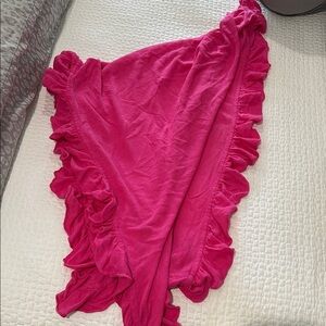 MINNIE ROSE Ruffled Shawl One Size